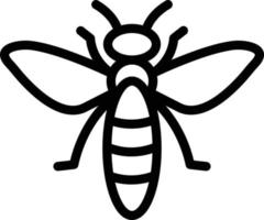 illustrazione del design dell'icona di vettore dell'ape