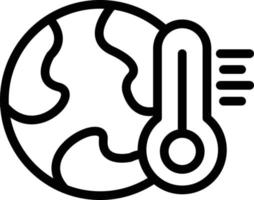 illustrazione del design dell'icona del vettore di riscaldamento globale