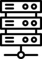 illustrazione del design dell'icona del vettore del server