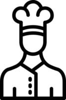 illustrazione del design dell'icona del vettore dello chef