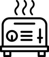illustrazione del design dell'icona di vettore del tostapane