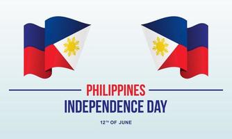 modello di vettore del giorno dell'indipendenza delle filippine