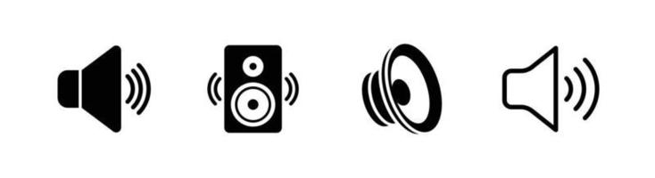 elemento di design dell'icona dell'altoparlante o dell'altoparlante audio adatto per sito Web, design di stampa o app vettore