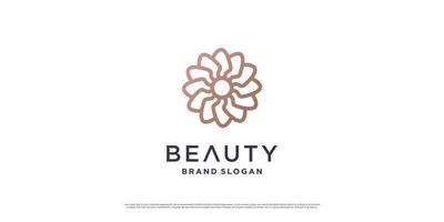 design del logo di bellezza con concetto di linea minimalista premium vector parte 5