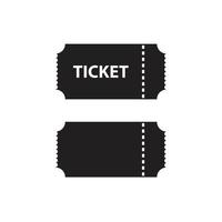 vettore del biglietto per l'icona del simbolo del sito Web
