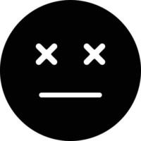 icona del vettore emoji morto che può facilmente modificare o modificare