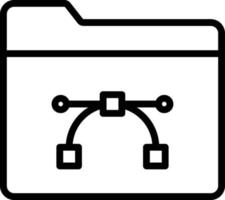 icona vettore isolato cartella curva che può facilmente modificare o modificare