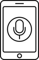icona vettore isolato audio mobile che può facilmente modificare o modificare