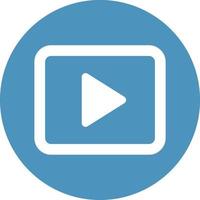icona vettoriale isolata del lettore video che può facilmente modificare o modificare