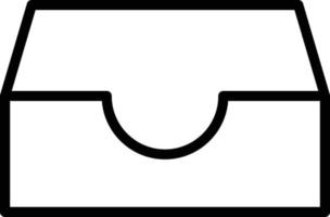 icona del vettore isolato del cassetto che può facilmente modificare o modificare