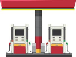 distributore di benzina con pompa di benzina vettore