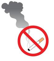segno non fumatori vettore