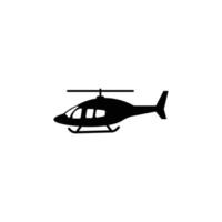 modello di progettazione dell'icona dell'elicottero vettore