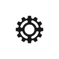 vettore del modello di progettazione dell'icona del logo dell'ingranaggio