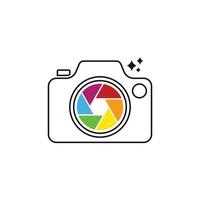 modello di progettazione dell'icona del logo della fotocamera vettore