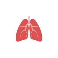 modello di progettazione dell'icona di polmoni vettore