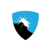 vettore del modello di progettazione dell'icona del logo della zanzara