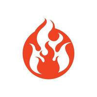 vettore di disegno dell'icona del logo della fiamma del fuoco