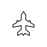 modello di progettazione dell'icona dell'aeroplano vettore