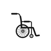 sedia a rotelle logo icona disegno vettoriale