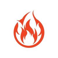 vettore di disegno dell'icona del logo della fiamma del fuoco