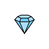 modello di progettazione dell'icona del diamante vettore