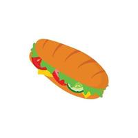 sandwich logo icona disegno vettoriale