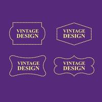 etichetta di design vintage per prodotto premium vettore