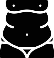 illustrazione vettoriale di obesità su uno sfondo. simboli di qualità premium. icone vettoriali per il concetto e la progettazione grafica.