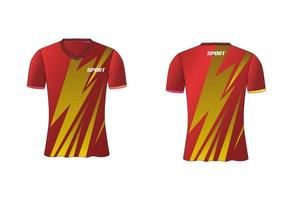 jersey è un design t-shirt sportivo per squadre di calcio, basket e pallavolo vettore