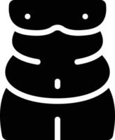 illustrazione vettoriale di obesità su uno sfondo. simboli di qualità premium. icone vettoriali per il concetto e la progettazione grafica.