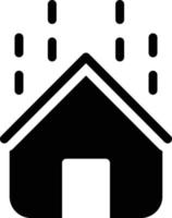 casa che piove illustrazione vettoriale su uno sfondo simboli di qualità premium. icone vettoriali per il concetto e la progettazione grafica.