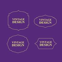 etichetta di design vintage per prodotto premium vettore