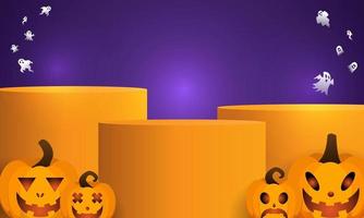 sfondo di halloween per una festa e vendita su halloween night.happy halloween banner. vettore