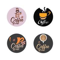 design del concetto di logo della casa del caffè - illustrazione vettoriale