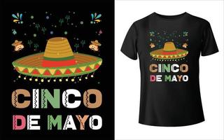 cinco de mayo maglietta disegno vettoriale arte cinco de mayo vettore