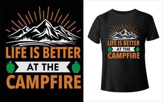 design di t-shirt da campeggio, vettore da campeggio, vettore da campeggio, royalty questo è il mio design di t-shirt da trekking. vettore,