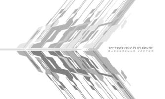 astratto grigio cyber freccia direzione tecnologia geometrica su design bianco moderno futuristico sfondo creativo vettore