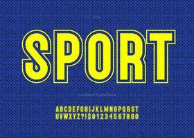 vettore grassetto sport alfabeto tipografia moderna stile sans serif