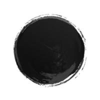 colore nero di struttura dell'acquerello del cerchio di vettore