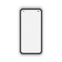 smartphone realistico isolato su sfondo bianco vettore