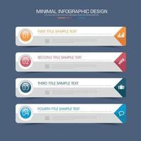 modello di infografica aziendale con icona, illustrazione del design vettoriale