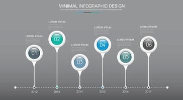 modello di infografica aziendale, illustrazione di disegno vettoriale