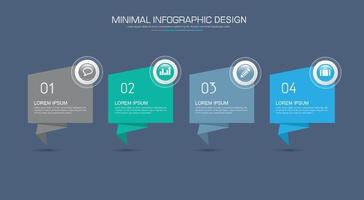 modello di infografica aziendale con icona, illustrazioni di design vettoriale