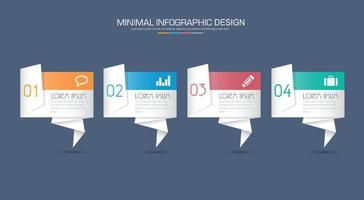 modello di infografica aziendale con icona, illustrazioni di disegno vettorialea vettore