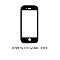 cellulare icona affari. segno semplice di disegno vettoriale per sito Web e app mobile