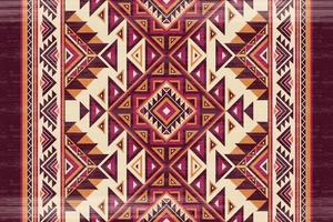 nativo americano indiano ornamento modello geometrico etnico tessile tessitura tribale azteco modello navajo messicano tessuto senza cuciture vettore decorazione moda