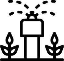 illustrazione vettoriale dell'irrigatore su uno sfondo. simboli di qualità premium. icone vettoriali per il concetto e la progettazione grafica.