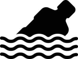 illustrazione vettoriale di inquinamento dell'acqua su uno sfondo simboli di qualità premium icone vettoriali per concept e design grafico.