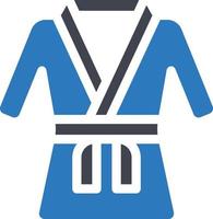illustrazione vettoriale del vestito da karate su uno sfondo. simboli di qualità premium. icone vettoriali per il concetto e la progettazione grafica.
